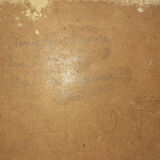 Ancienne Huile sur bois signée paysage de Chevreuse - inscriptions au dos