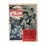 Movie poster "Moonfleet Smugglers" Fritz Lang 60x80cm 1955