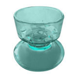 Bougeoir verre vert