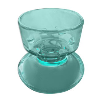 Bougeoir verre vert