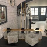 Arlus chandelier and wall lights 1960