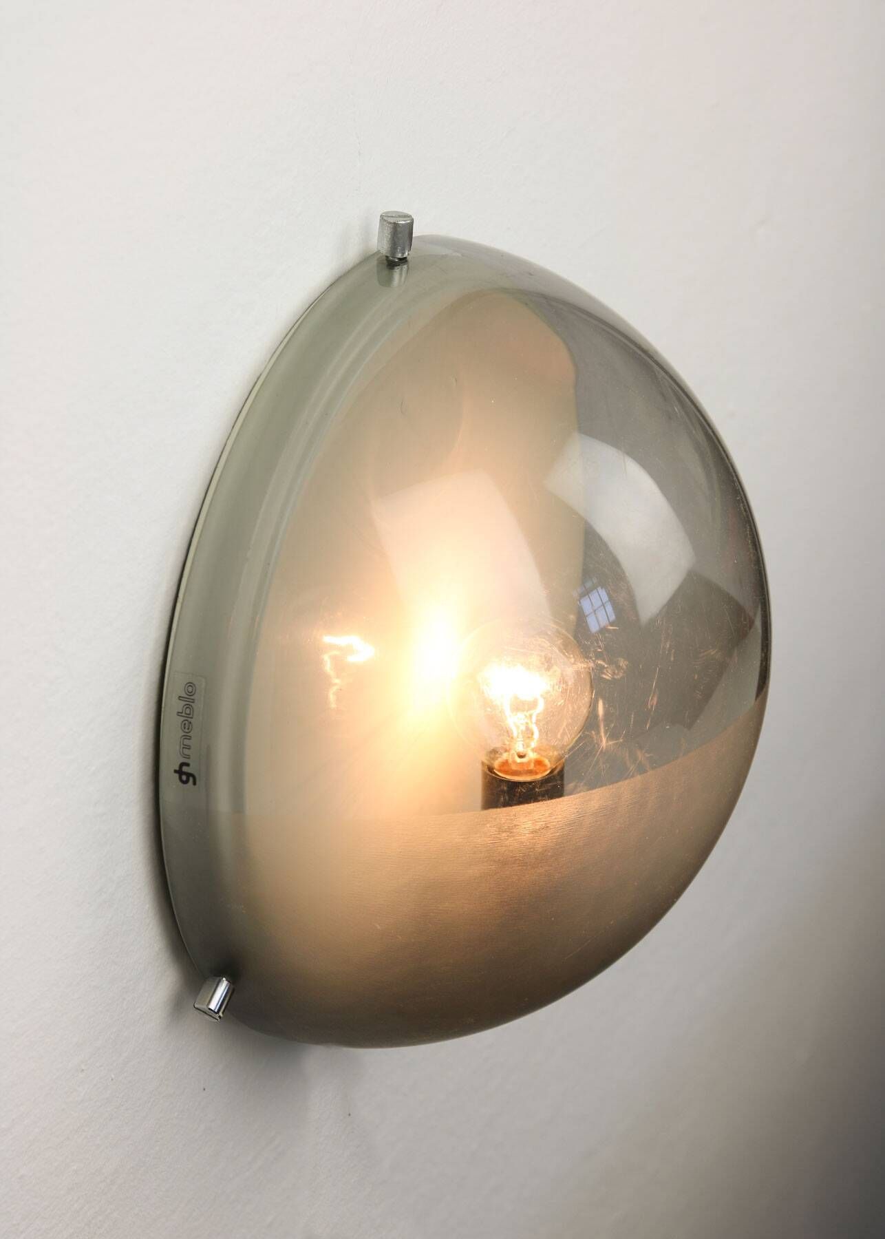 Mid-Century Italian Demi Sconce by Gio Ponti for Guzzini, 1970s