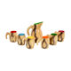 Colorful ceramic coffee set