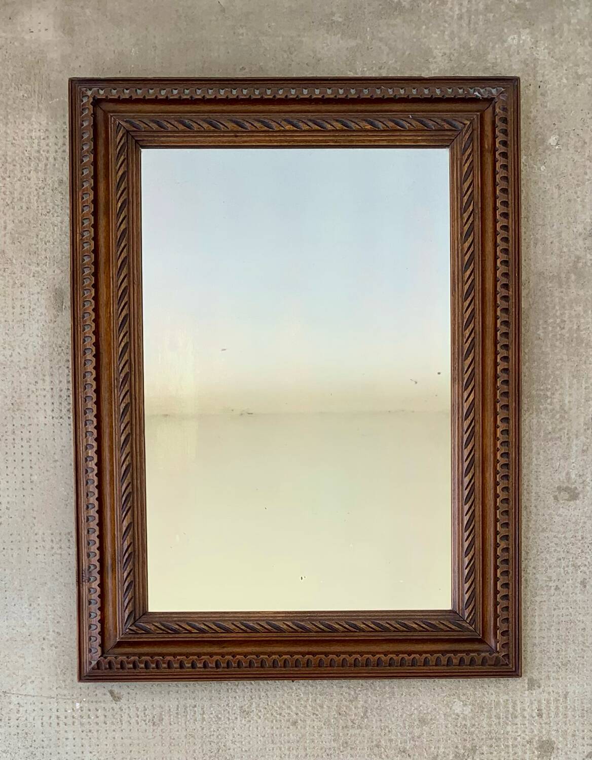 Wooden mirror
