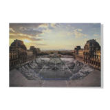 Jr at the louvre, 29 march 2019, 18h08, 2021, unframed lithograph