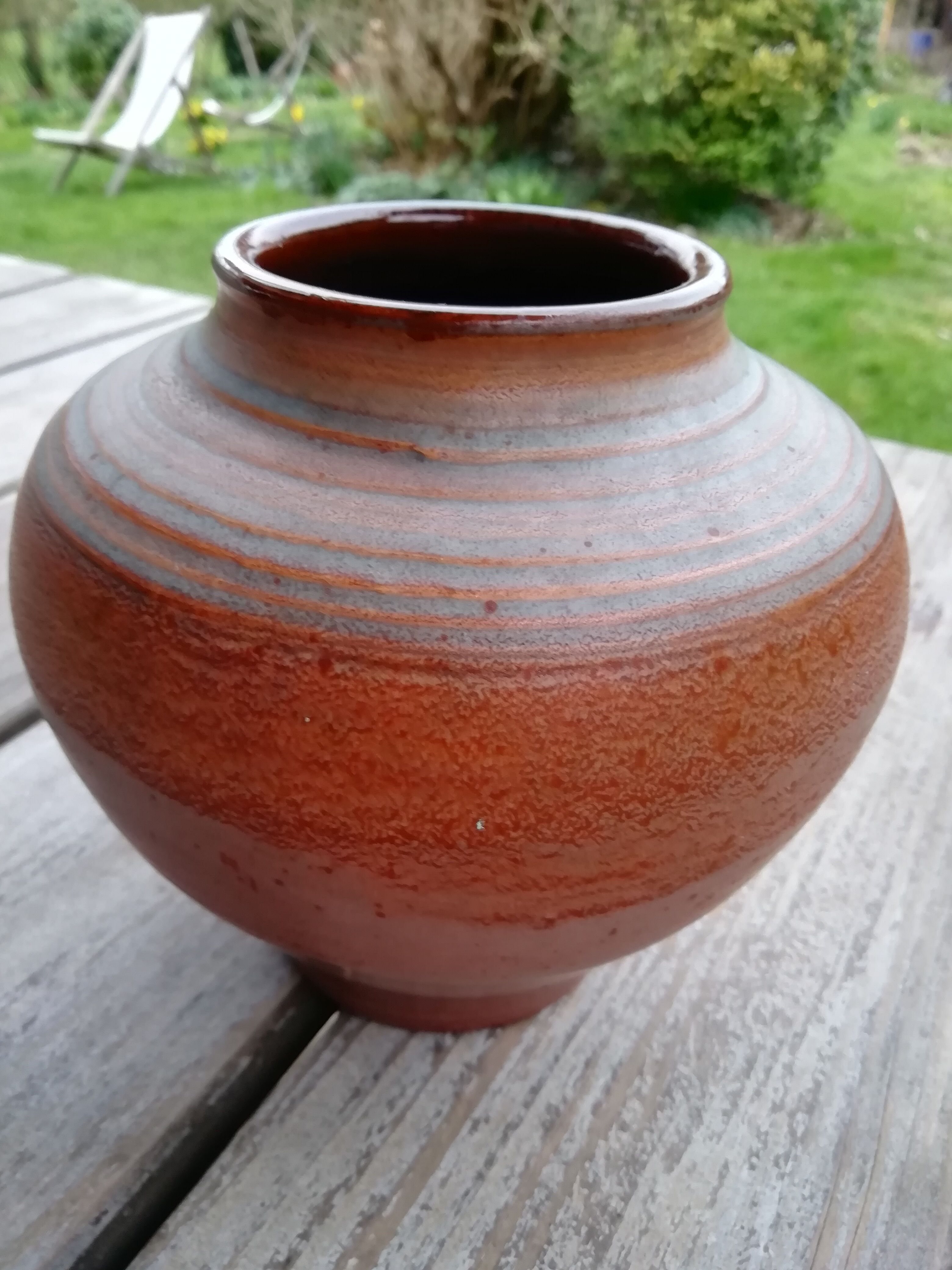 Terracotta craft ceramic vase