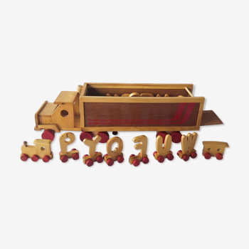 Wooden "alphabet" truck