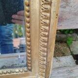 Antique Louis XVI gilded wood mirror