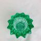 Green glass vase by Pierre D'Avesn, art deco pocket tray