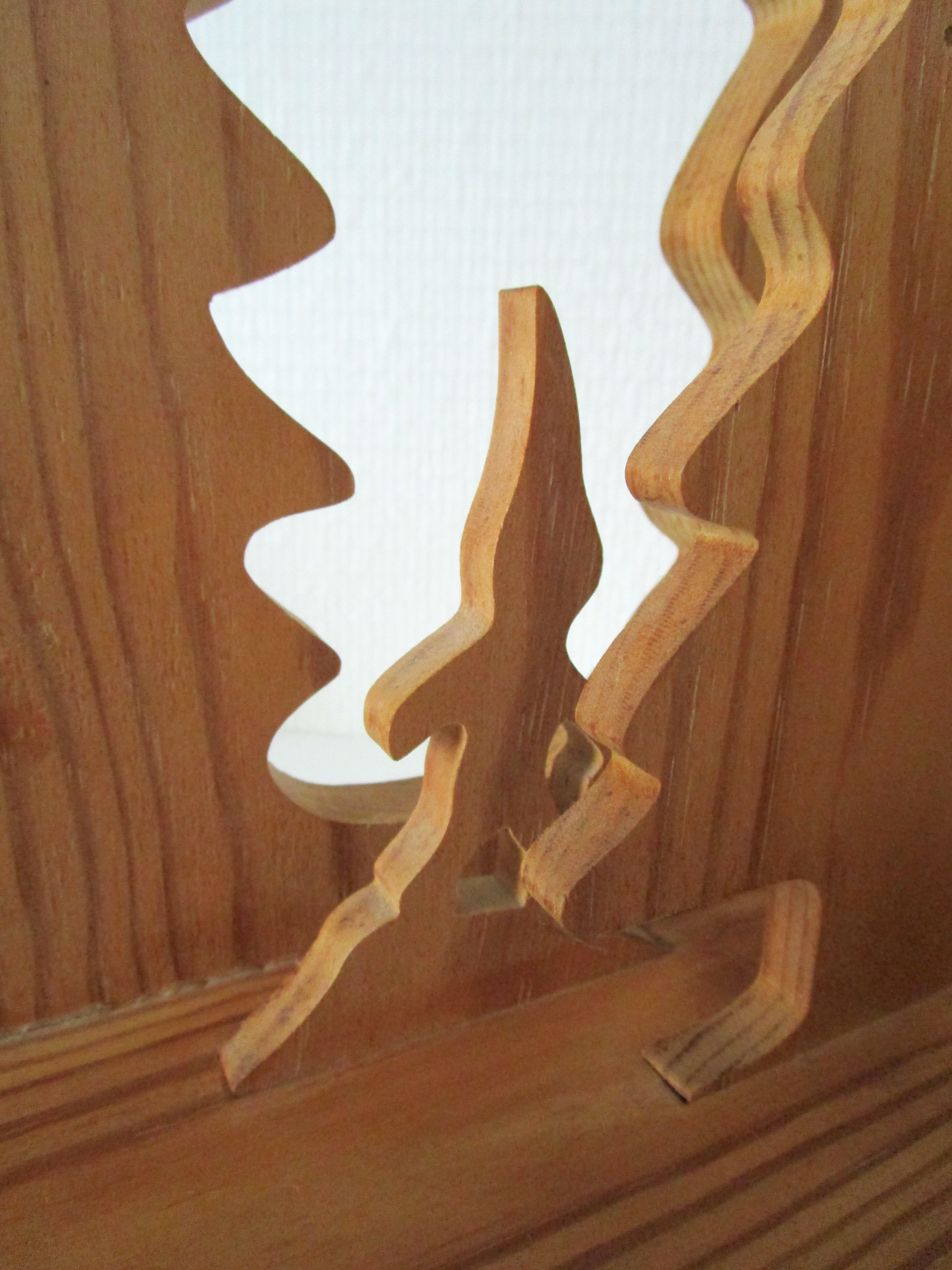Lampe en sapin massif scandinave vintage