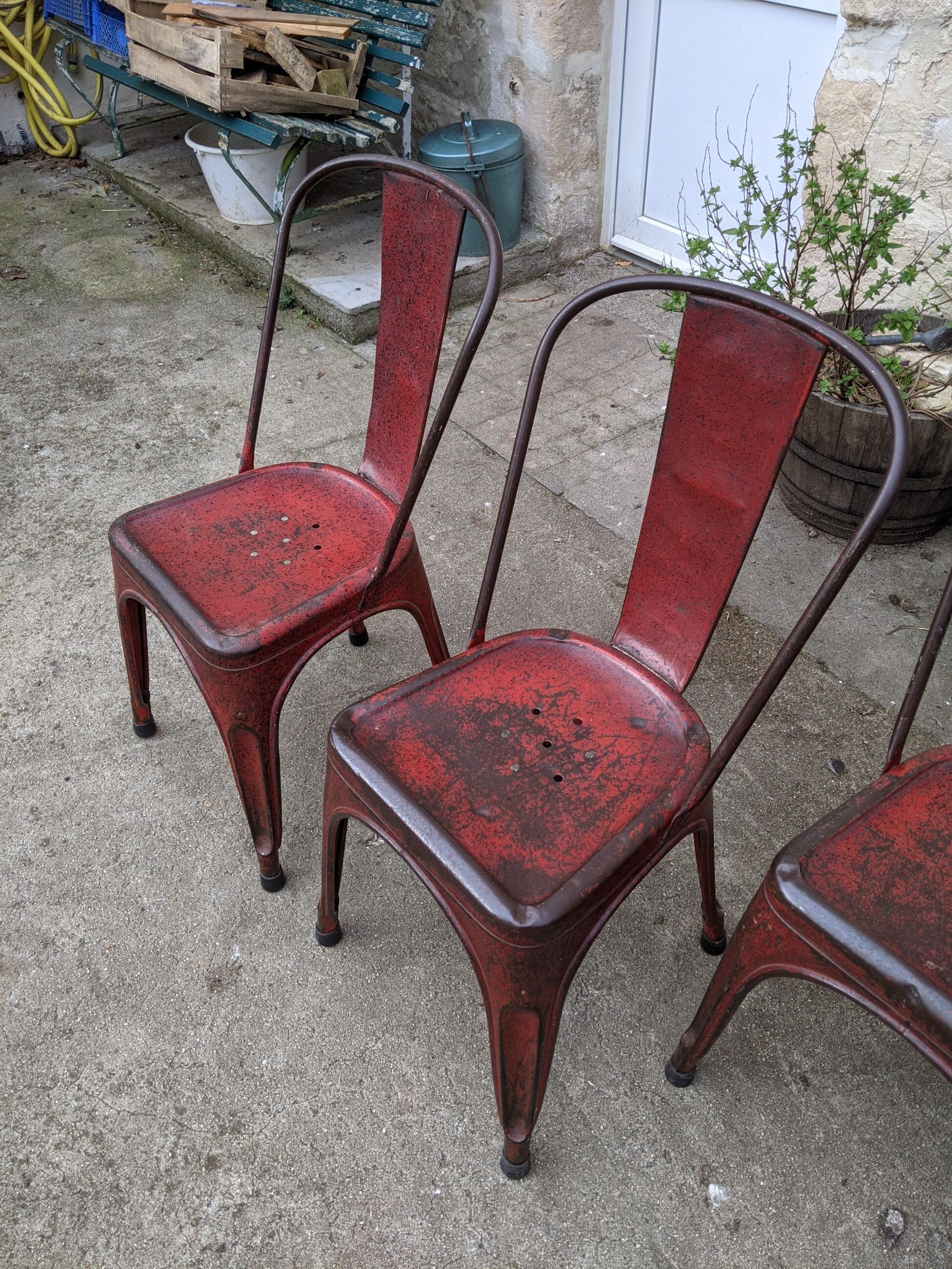 Lot de 6 chaises Tolix modèle A