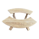 Pair of curved benches in Baroque style renovated in solid oak.