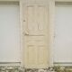 Old interior door wood painted vintage porcelain handle N°1