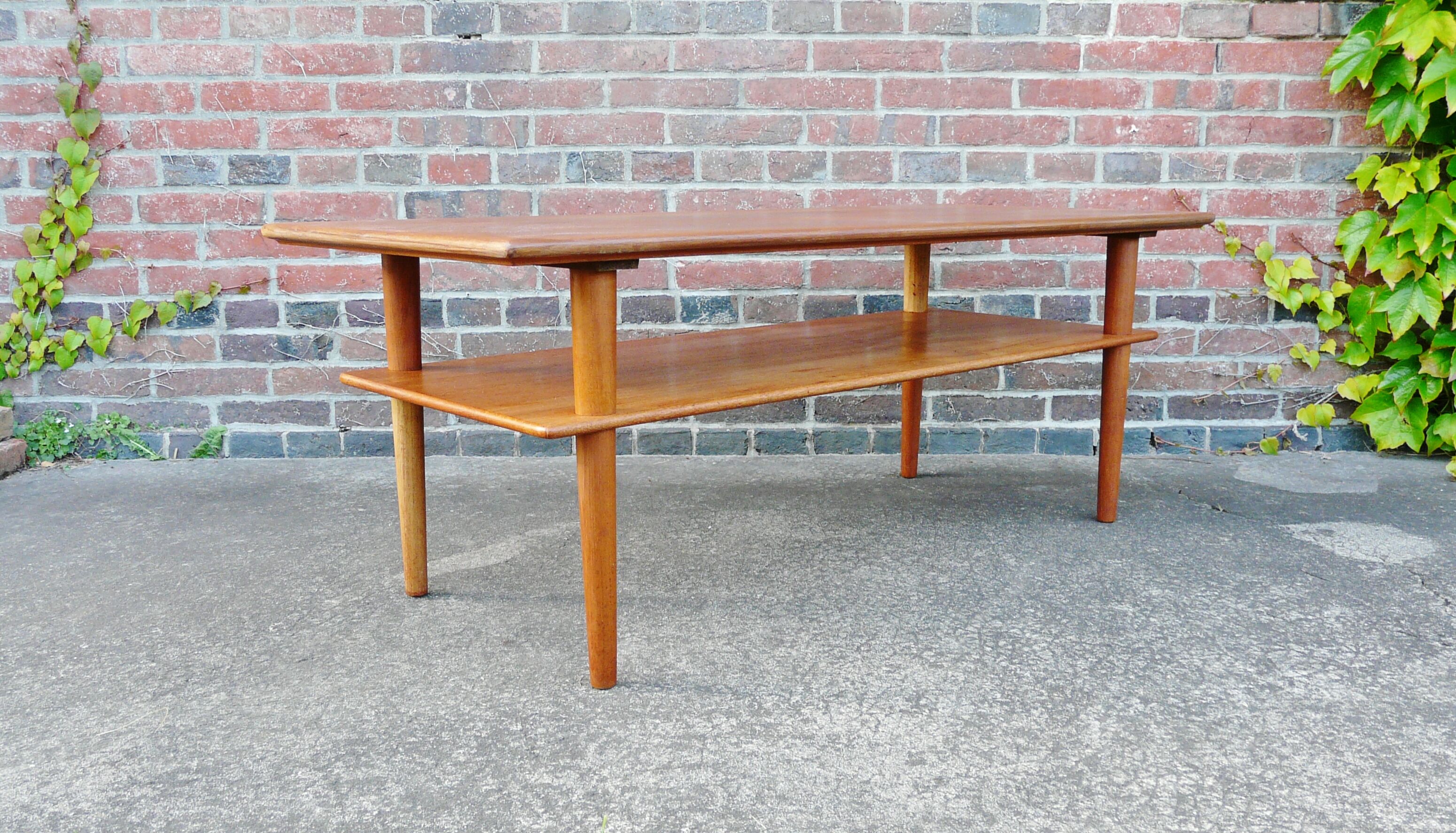 Scandinavian teak coffee table