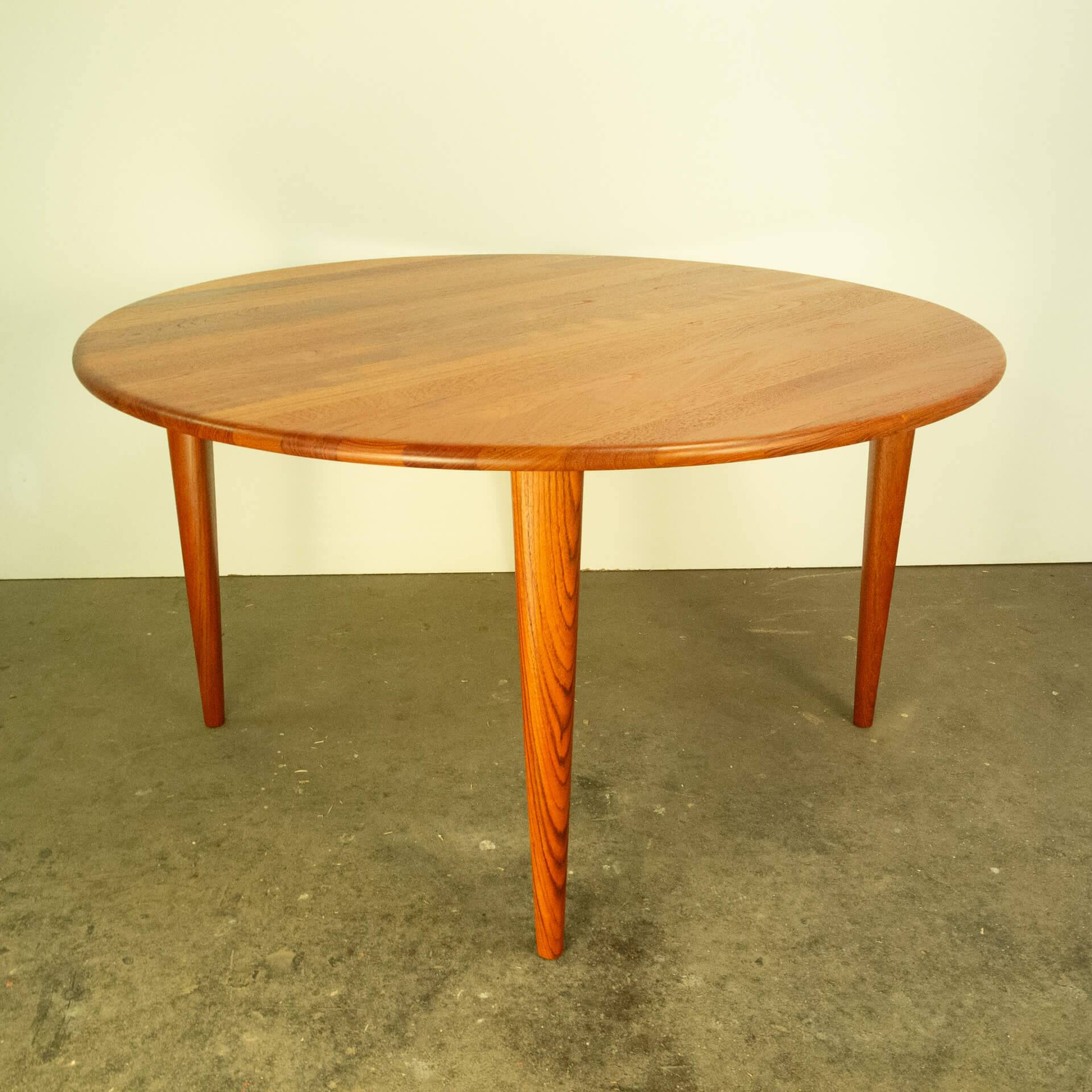 Coffee table, solid teak, vintage from the 60s