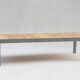 Rectangular metal and cermal herbarium coffee table by Roger Capron, 1960s