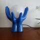 Lampe main céramique globe boule design vintage 1970
