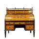 Important cylinder desk from the Louis XVI period in marquetry.