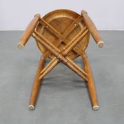 Table d'appoint danoise en chêne massif des années 1960 par Arne Basse pour Knabstrup