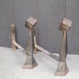 Pair of chenet modernist design 1960