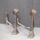 Pair of chenet modernist design 1960