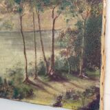 Ancient painting on canvas