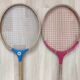 Vintage Antique Wooden Badminton Rackets