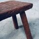 Carved Oak Side Table, 1940s