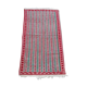Traditional red and green handmade carpet in pure wool  115x210cm