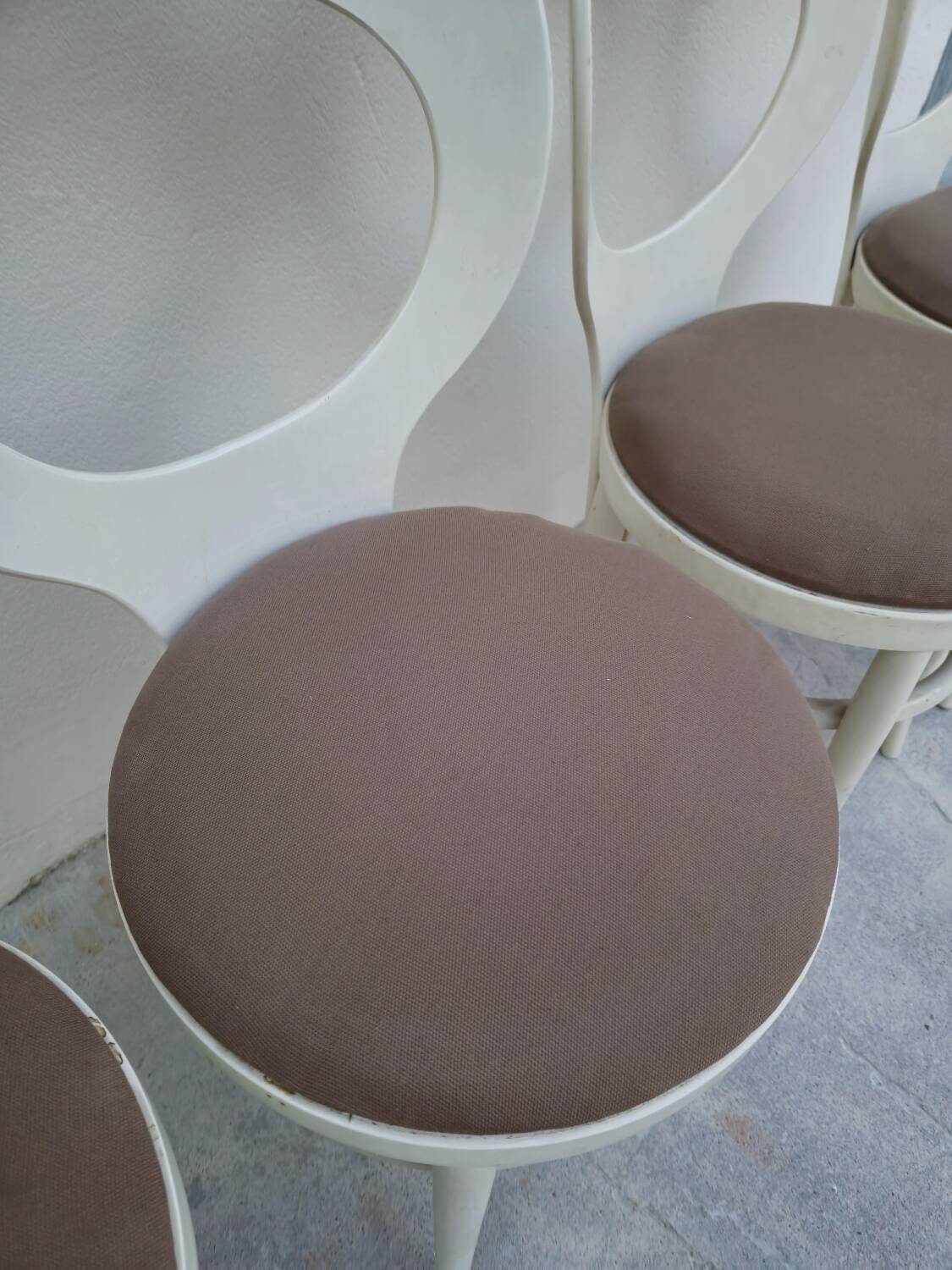 Set of 4 Baumann chairs, Mouette model, vintage 1950s