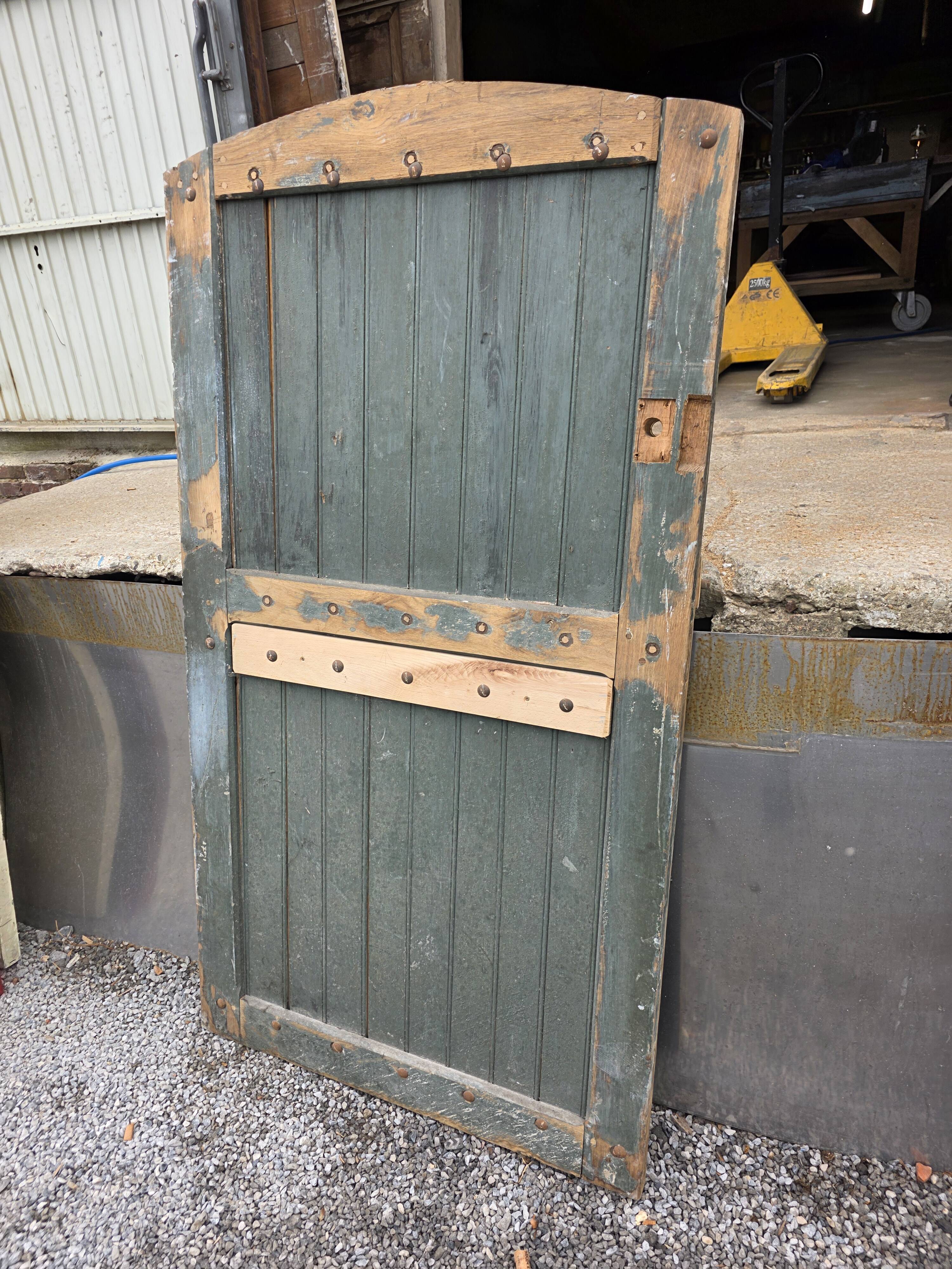 Solid oak door from the 19th century.