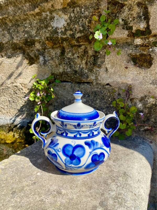 Sucrier porcelaine vintage URSS