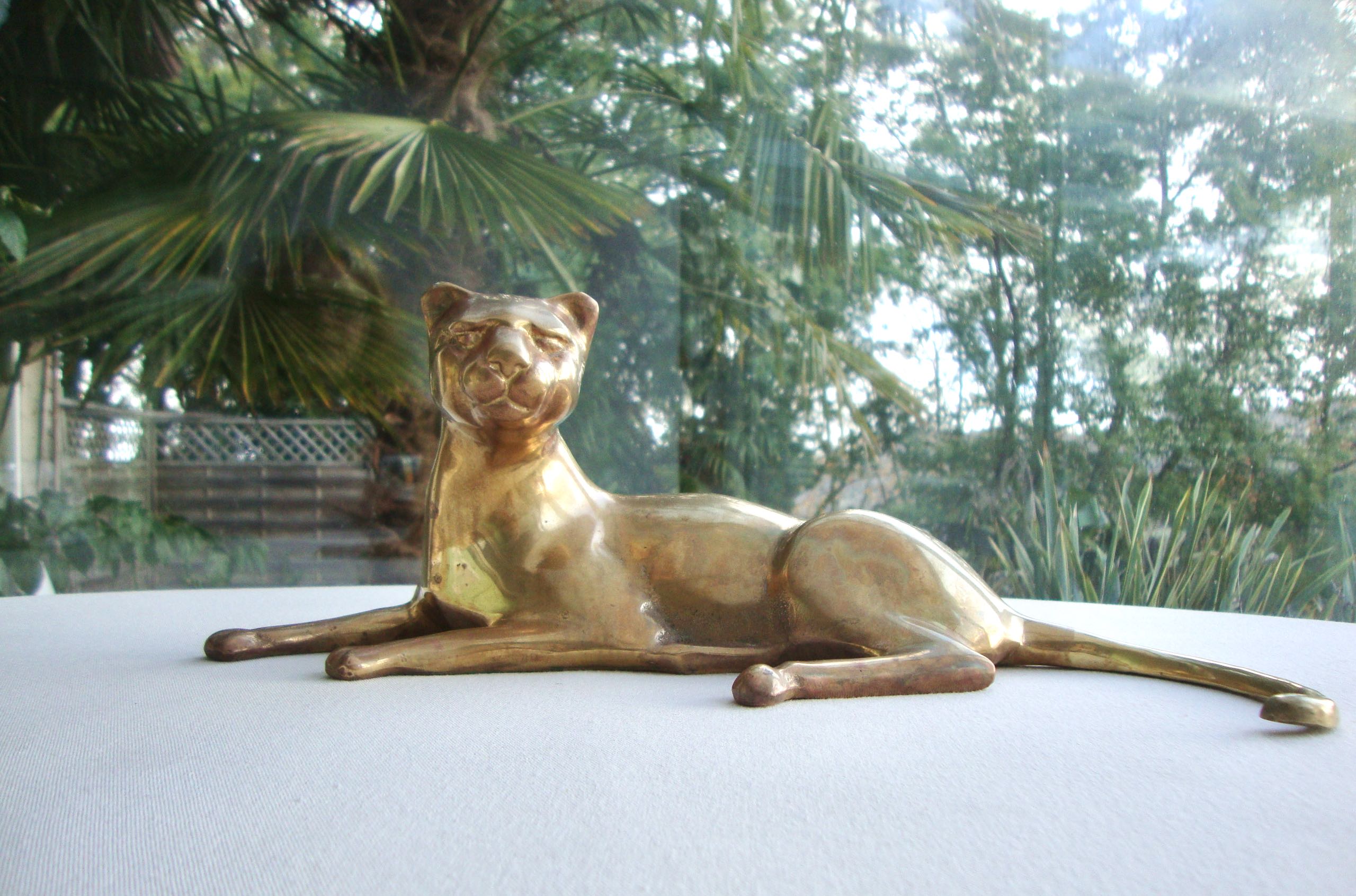 Brass lioness