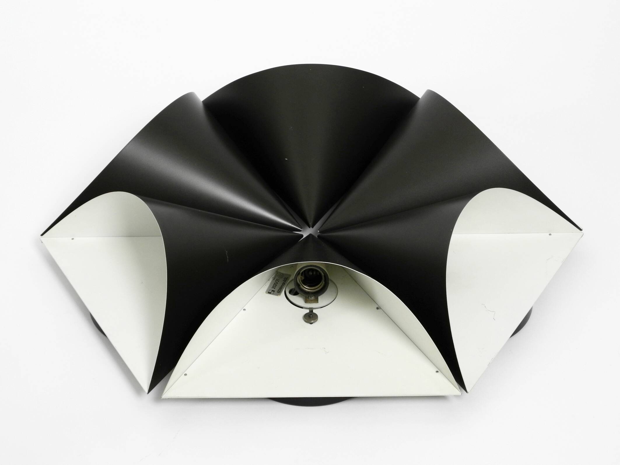 Set of six very rare large 1970s metal wall lights by Staff | Model 2020/21