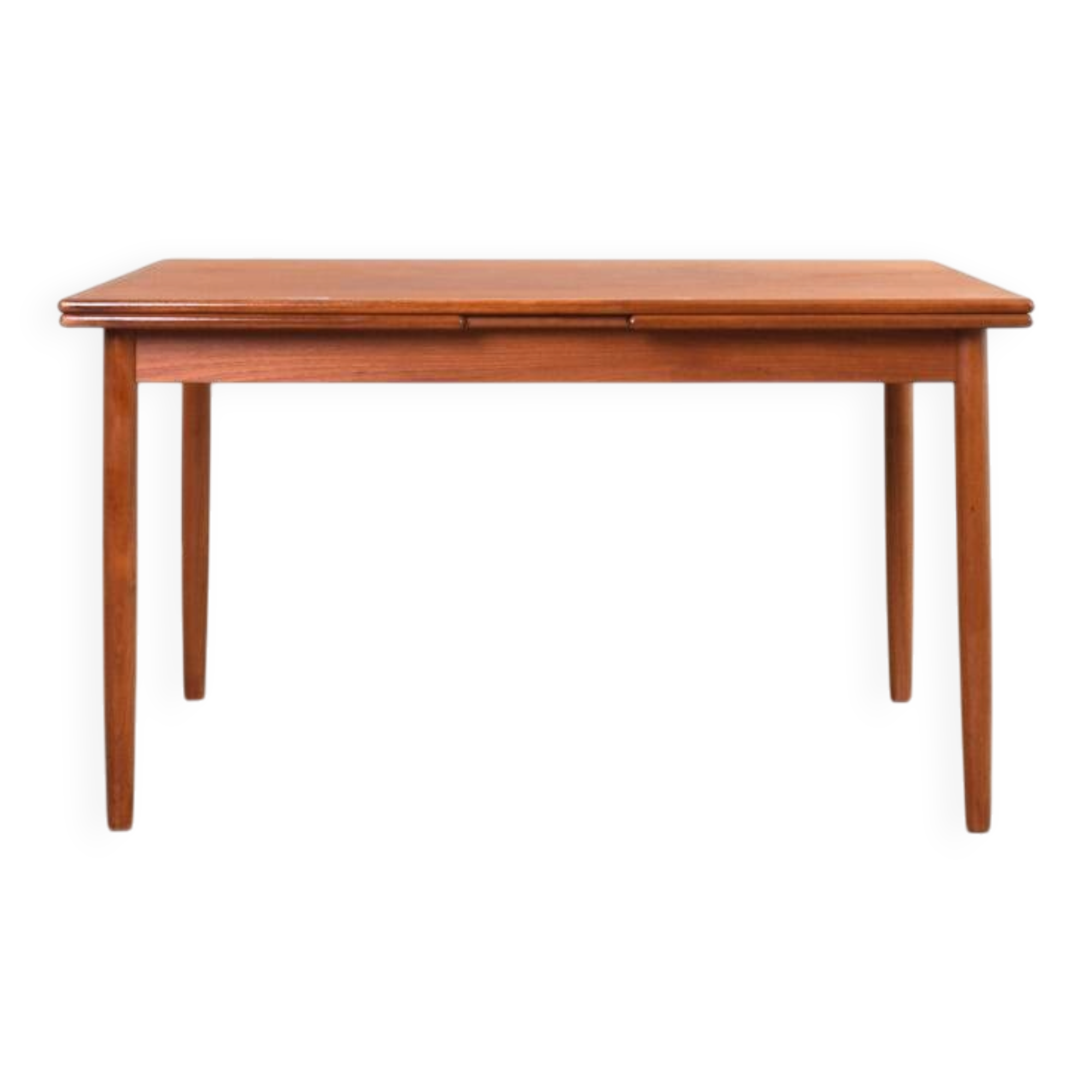 Table à manger extensible en teck danois des années 1960.