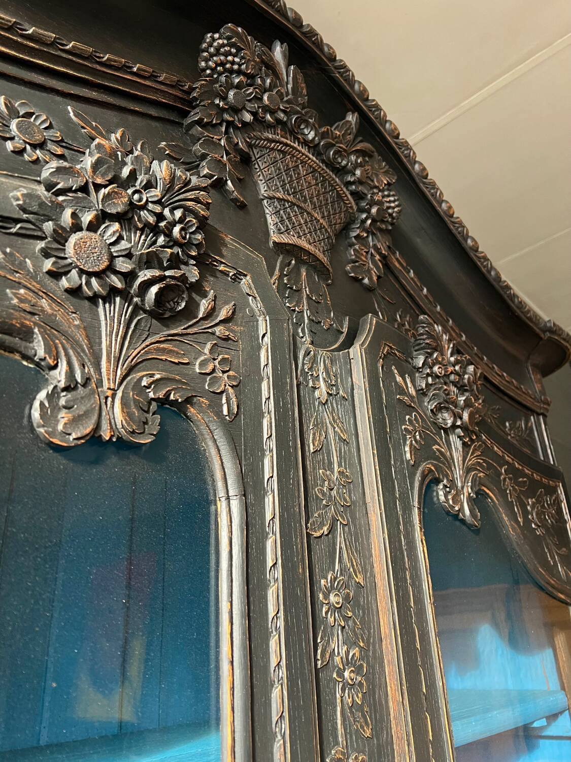 Norman sideboard with two carved oak bodies