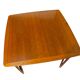 Table basse Lauritz Larsen, cerisier, Danemark années 60