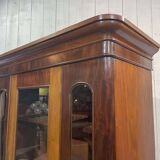 19th-century English mahogany library