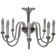 Vintage Clear Murano Glass Chandelier, 1980s