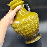 Italian opaline vase with molded pattern
