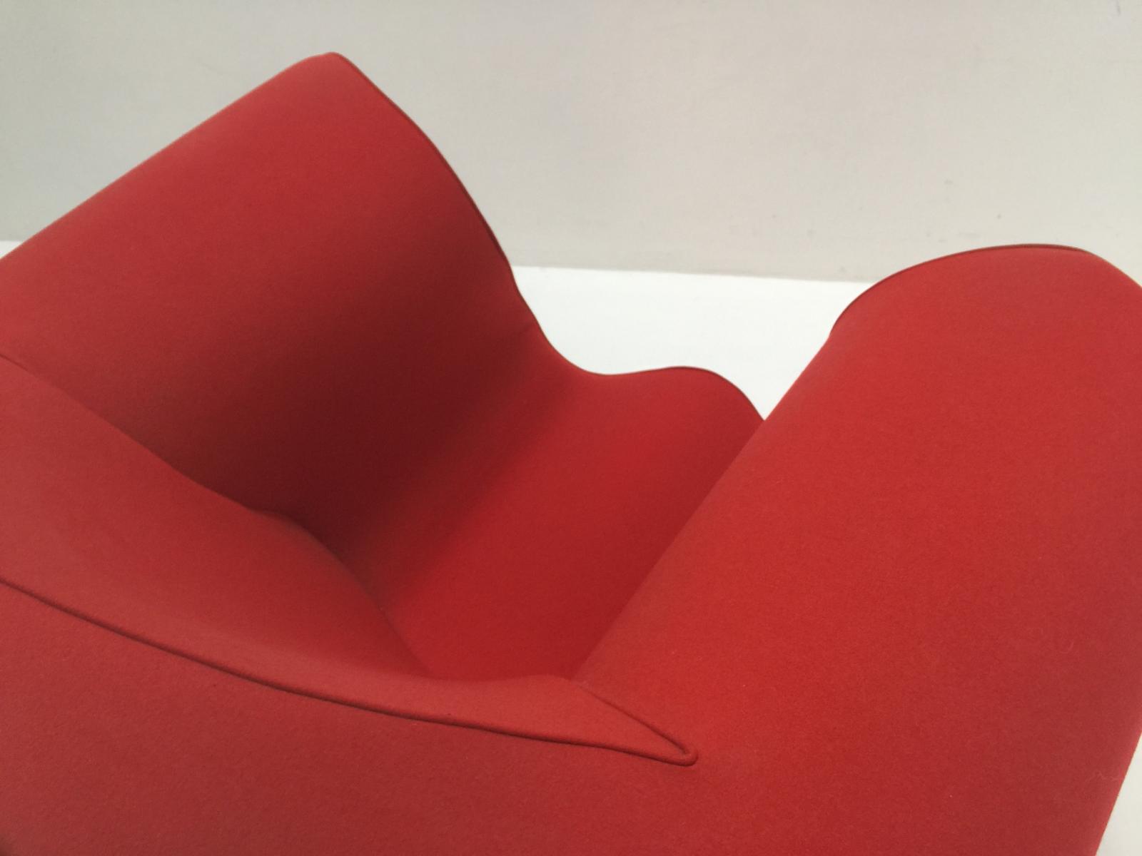 Vintage Red Chair by Ron Arad for Moroso 1991
