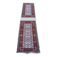 Pair of Kairouan rugs – hand-knotted wool – certified (155x75 cm)