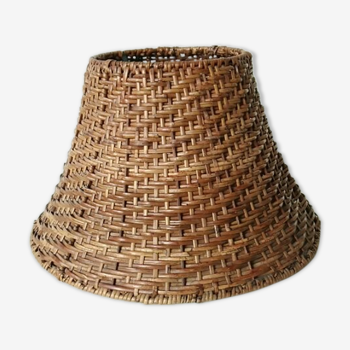 Old rattan lampshade