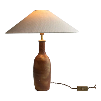Lamp foot bottle stoneware 19th