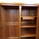 Vintage Maison Regain elm wardrobe from the 70s and 80s