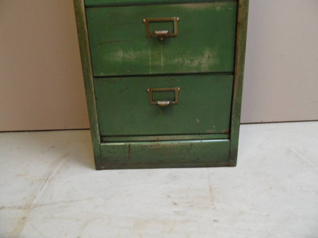 Vintage metal filing cabinet 1950's