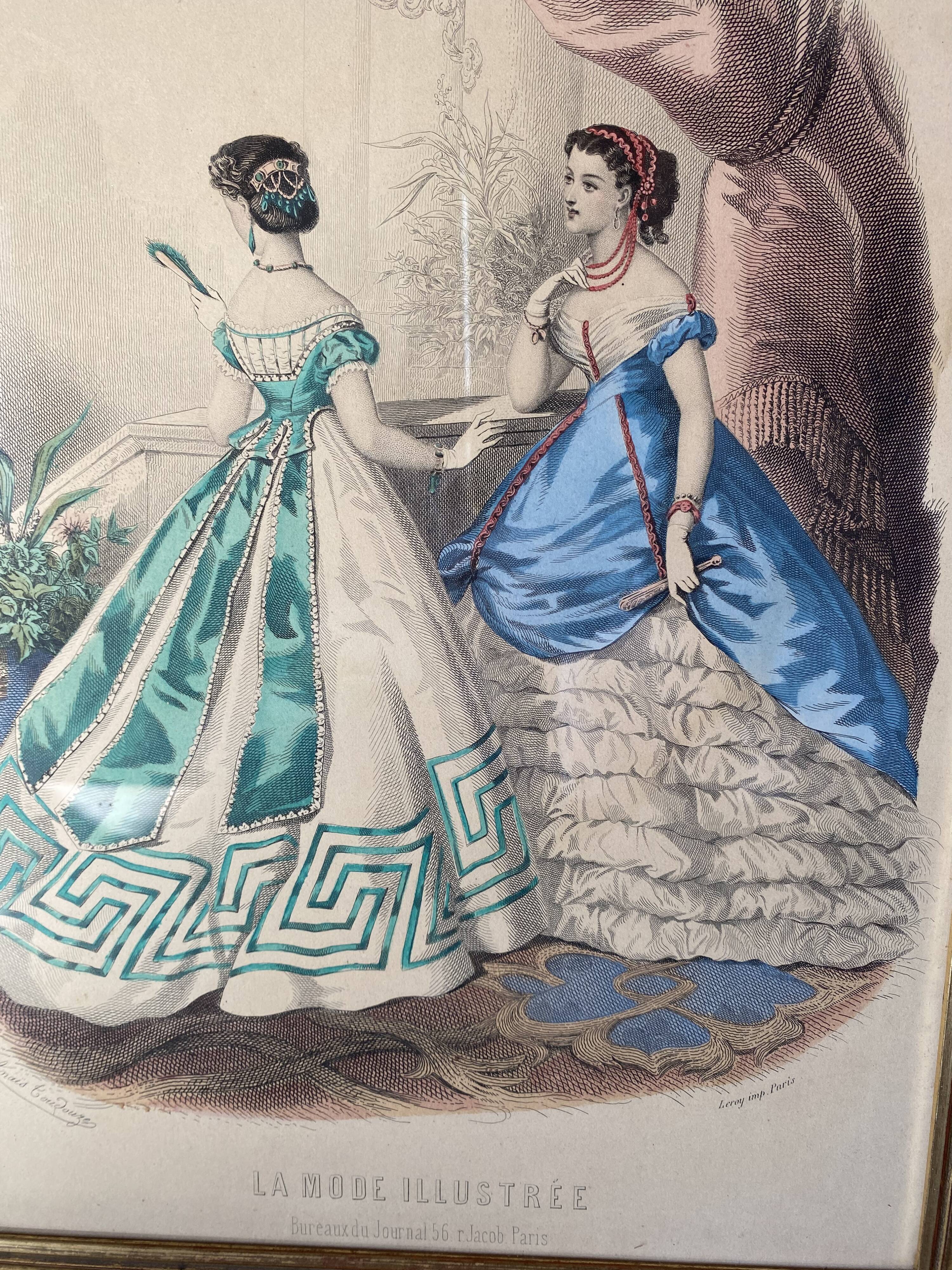 Engraving "Illustrated fashion" Anaïs Toudouze