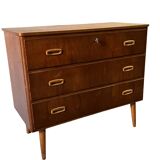 Scandinavian teak chest of drawers, 1960.