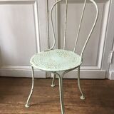 Steel chair, metal garden