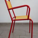 Stella metal armchair, indislocable, 50s